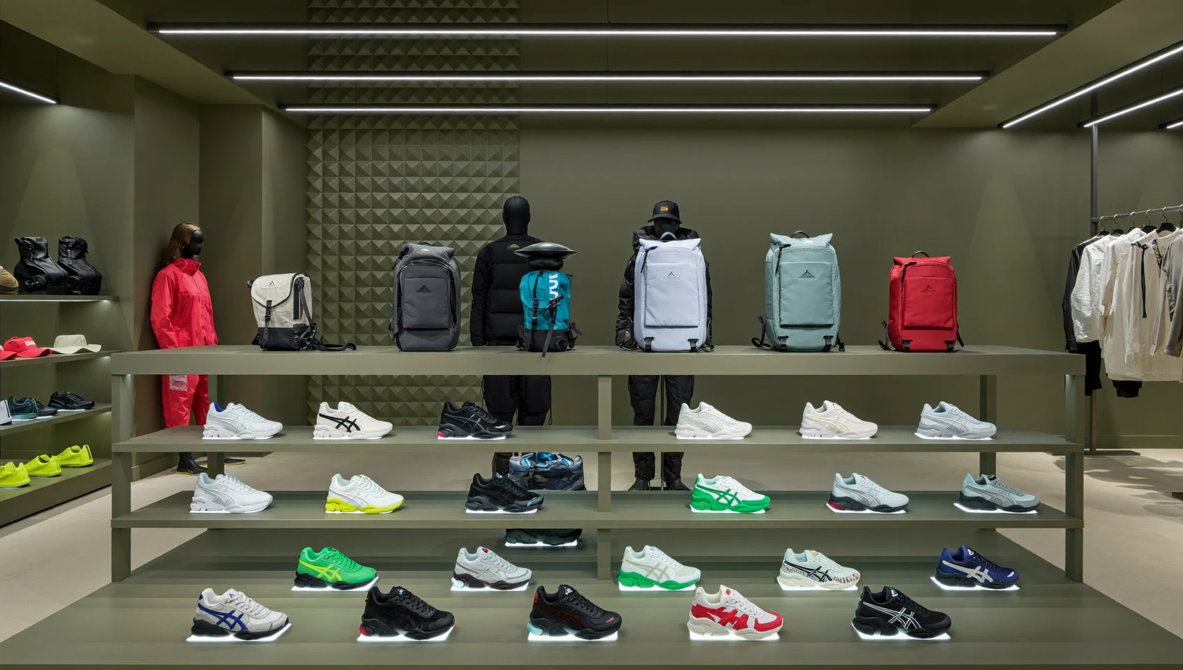 Illustration: stilisierte Sneaker im redaktionellen Stil des Katalogs